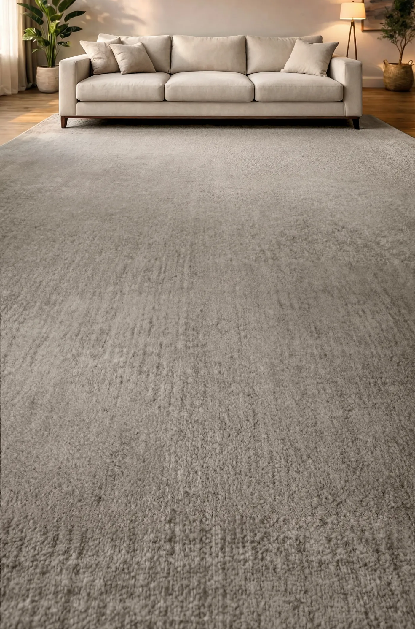 Freshly cleaned fabric sofa after professional upholstery cleaning in Nashville, TN — VelvetFox Cleaning